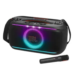 JBL - PartyBox On-the-Go 2 Parlante Bluetooth Portátil con Micrófono y Luces