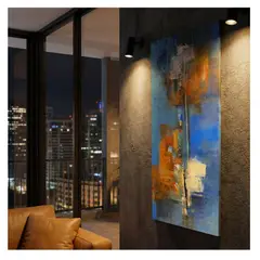 22 GRADOS DECORACION - Cuadro Vincent 90cm X 40cm Oleo