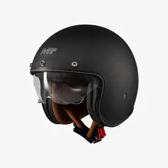 MT HELMETS - CASCO MOTO MT LE MANS 2 CERTIFICADO ECE2206 CAFÉ RACER NEGRO MATE