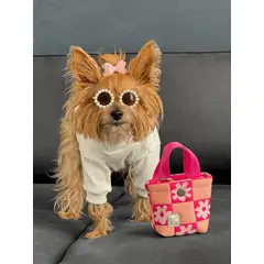 GENERICO - Tote Bag Flow Mini Rosa para perro - Accesorio Mascotas