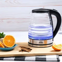 HOME ELEMENTS - Jarra Hervidora Blue Glass de 2 Litros HEJHV20SS