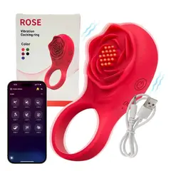 GENERICO - Anillo Vibrador Retardante Sexual Clitoris Pezones Inalambrico App