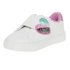 SMARTFIT - Zapatos Casuales Jane Con Diseño De Corazón Para Niña Pequeña Blanco 210345