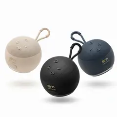 GENERICO - Parlante Bluetooth Tipo Alexa con Luz LED Recargable I BLANCO