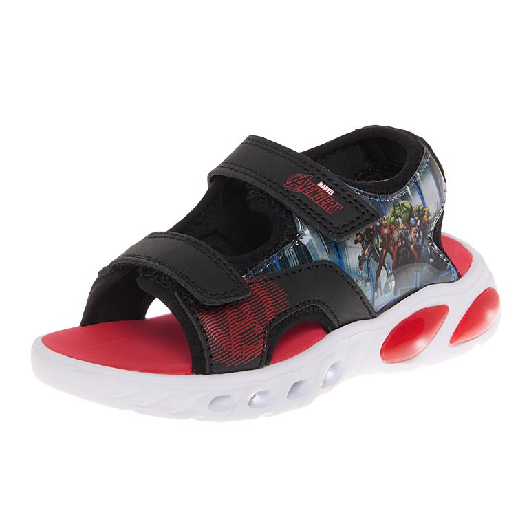 Imagen de Sandalias Con Diseño De Avengers Para Niño Pequeño Negro 210214