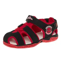 DISNEY - Sandalias Con Diseño De Spiderman Para Niño Pequeño Negro 210221