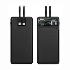 GENERICO - Power Bank 20000mAh Carga Rápida PD 225W con Cable Tipo C y Lightning