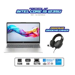 HP - PORTATIL INTEL CORE I5 1235U RAM 8GB DDR4 SSD 512GB M.2 15.6 FHD+ DIADEMAS GAMER