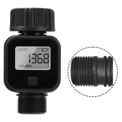 GENERICO - Medidor Digital de Flujo de Agua para Manguera 34”-14 BSP IPX5 REF SGS05