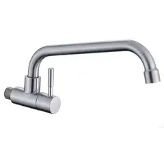 PAMO - Llave Lavaplatos Pared Agua Fría Acero Inox 304