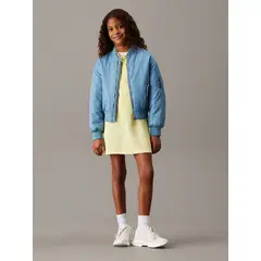 CALVIN KLEIN - Vestido amarillo polo suelto sin mangas