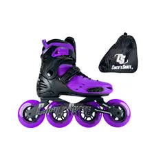 ROLLER - Patines Linea Semiprofesionales Skate Monoblock L 36 Ajustables a 39 Morado