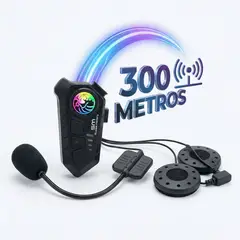 GENERICO - Intercomunicador Bluetooth para Casco Moto Dual Rider Pro