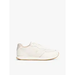 TOMMY HILFIGER - Tenis blanco de cuero con monograma TH