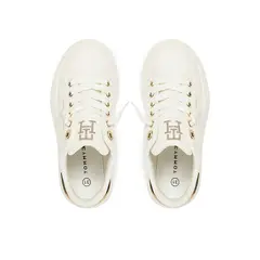 TOMMY HILFIGER - Tenis blanco bajas casuales con cordones