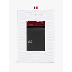 TOMMY HILFIGER - Caja negra de regalo con Billetera y colgante