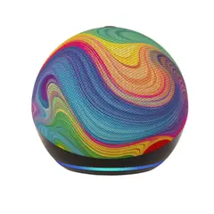 AMAZON - Echo Dot Kids 5ª generación Diseñado para niños cuenta con control parental Stardust Rainbow Swirl