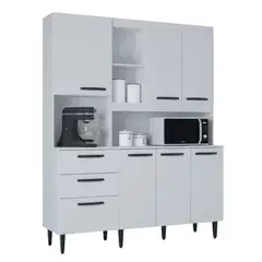 GENERICO - Alacena Mueble Auxiliar Cocina Catarina Blanca 160cm