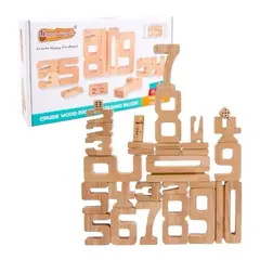 GENERICO - BLOQUES DIDACTICOS NUMEROS MADERA APRENDER MATEMATICAS