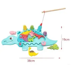 GENERICO - JUEGO DIDACTICO MONTESSORI ROMPECABEZAS DINOSAURIO 3 EN 1