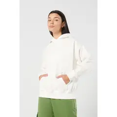 KOAJ - Buzo oversize unicolor con bolsillo canguro y capota Mujer