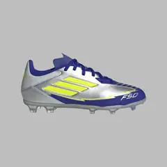 ADIDAS - Guayos Kids F50 Club FG/MG-Plateado/Azul