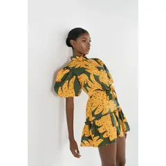 PINEAPPLES DON'T HAVE SLEEVES - Vestido Corto con Estampado Bananas Pineapples