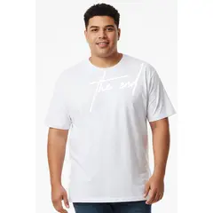 BOCARED - END (CAMISETA MANGA CORTA CUELLO REDONDO PARA HOMBRE ALGODÓN EN COLOR BLANCO )