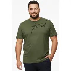 BOCARED - END (CAMISETA MANGA CORTA CUELLO REDONDO PARA HOMBRE ALGODÓN EN COLOR BEIGE )