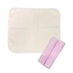 NUBBA - Set x 6 Toallitas de Tela para Bebé Beige/Rosa