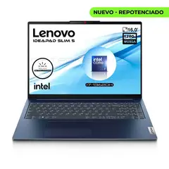 LENOVO - Portátil IP Slim 5 16IRL8 - Intel i7-13620H - 16GB RAM 512GB SSD - Azul