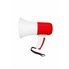 GENERICO - Megáfono Portátil Recargable con USB Sirena y Luz