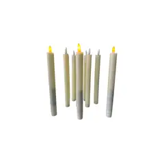 MAZUGI - Velas decorativas con pila efecto cera que alumbran x 12