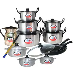 GENERICO - COMBO OMEGA TRIO CALDEROS + SARTENES ANTIADHERENTES + CUCHILLO