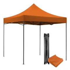 GENERICO - Carpa Plegable Reforzado 3x3 Impermeable Para Eventos Y Exteriores Color Naranja