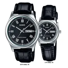 CASIO - Reloj En Pareja Modelo V006L-1B Diseño Elegante