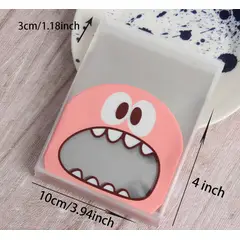 GENERICO - 100 Bolsas Para Galletas Dulces Recordatorios Fiestas 10x10