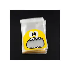 GENERICO - 100 Bolsas Para Galletas Dulces Recordatorios Fiestas 10x10