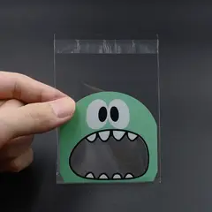 GENERICO - 100 Bolsas Para Galletas Dulces Recordatorios Fiestas 10x10