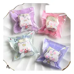 GENERICO - 100 Bolsas Para Galletas Dulces Recordatorios Fiestas 10x10