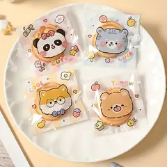 GENERICO - 100 Bolsas Para Galletas Dulces Recordatorios Fiestas 10x10