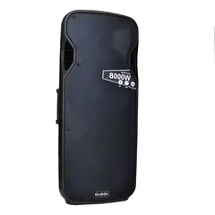 GENERICO - Cabina Parlante Activa Guddi 15 Pulgadas Doble 8000W 2 Vías Negro Gd-81815