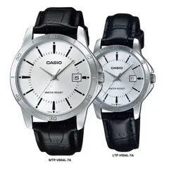 CASIO - Reloj En Pareja Modelo V004L-7A Diseño Elegante