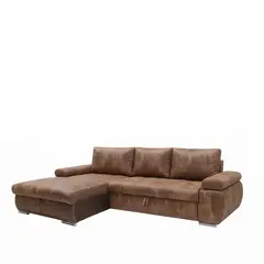 GENERICO - Sofá en L multifuncional esquinero en L Color Negro cuero