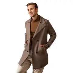 SYK - Gaban Para Hombre Cruzado Unicolor Blazer