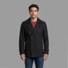 SYK - Gaban Para Hombre Cruzado Unicolor Blazer