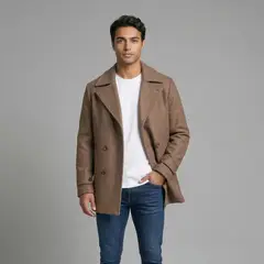 SYK - Gaban Para Hombre Cruzado Unicolor Blazer