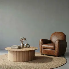 22 GRADOS DECORACION - Mesa de Centro Glori Redonda Madera 110cm
