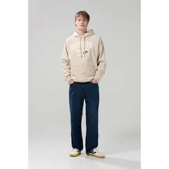 KOAJ - Jean tiro medio azul oscuro baggy con bota ancha Hombre