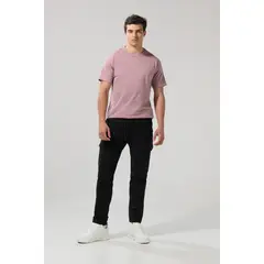 KOAJ - Pantalón cargo unicolor en dril con bolsillos laterales Hombre